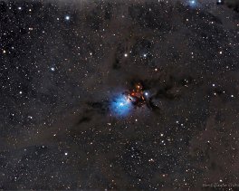 Objekt- und Aufnahmedaten   &nbsp; NGC1333   &nbsp; Copyright © Horst Ziegler &nbsp;  &nbsp;  &nbsp;