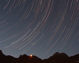 Sterne über dem Rofan    Copyright © Horst Ziegler       Teleskop:  - Kamera:  - Montierung:
