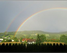 Regenbogen über Mondsee