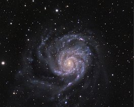 Objekt- und Aufnahmedaten       M101    Copyright © Horst Ziegler       Teleskop:  - Kamera:  - Montierung: