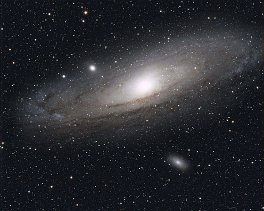 Objekt- und Aufnahmedaten       M31/M110    Copyright © Horst Ziegler       Teleskop: TAK BabyQ - Kamera: ATIK 4000 - Baader LRGB - Montierung: CGE - OAG ALccd 5.2