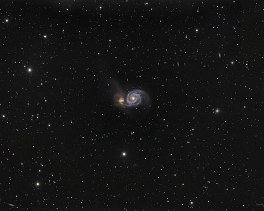 Objekt- und Aufnahmedaten       M51    Copyright © Horst Ziegler       Teleskop:  - Kamera:  - Montierung: