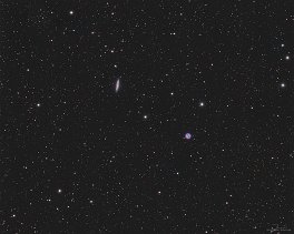 Objekt- und Aufnahmedaten       M97/M108    Copyright © Horst Ziegler       Teleskop:  - Kamera:  - Montierung: