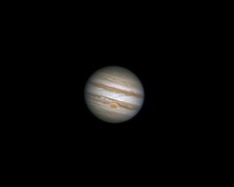 Objekt- und Aufnahmedaten       Jupiter    Copyright © Horst Ziegler       Teleskop: C9.25 f/10 - Kamera: ASI120MM - Montierung: CGE