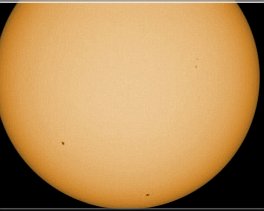 Sonne im Weisslicht    Copyright © Horst Ziegler       Teleskop:  - Kamera:  - Montierung: